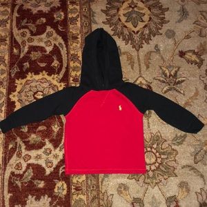 RALPH LAUREN TODDLER LONG SLEEVE WITH HOOD